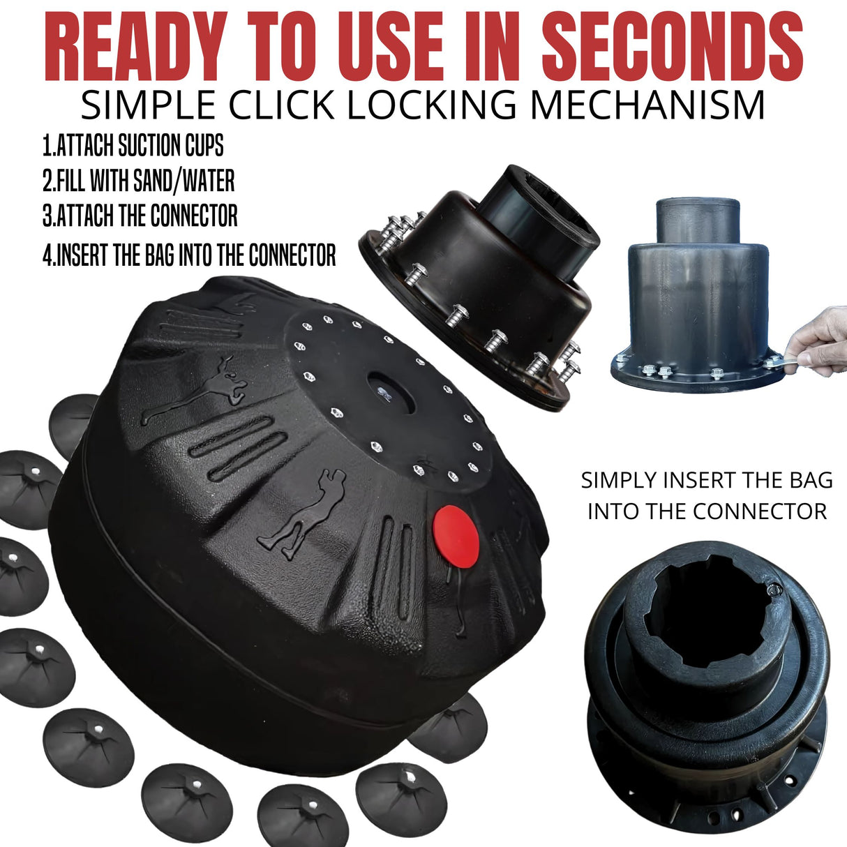 5.5 Ft Free Standing Punch Bag With Cover