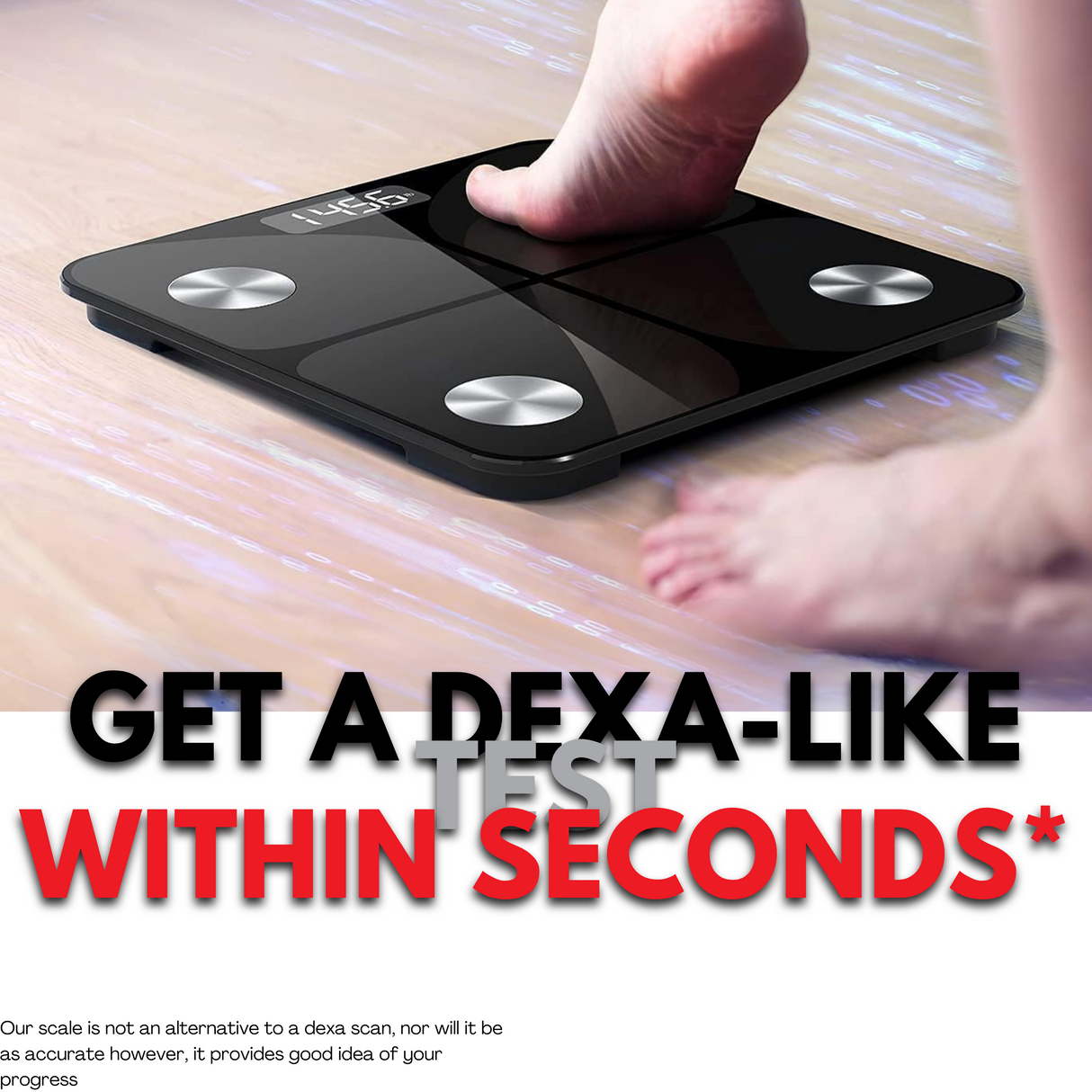 Bluetooth Smart Scale - Measures Body Fat, BMI, Muscle Mass And More