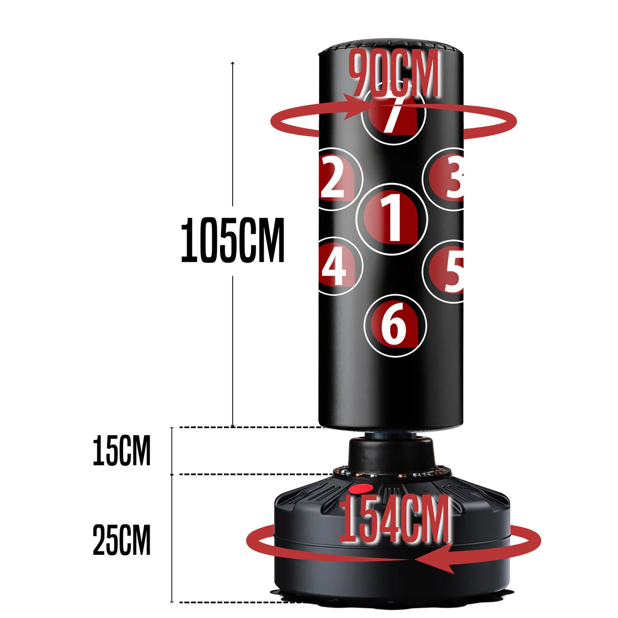 5.5 Ft Free Standing Punch Bag With Cover