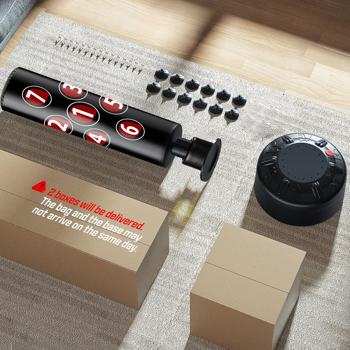 5.5 Ft Free Standing Punch Bag With Cover