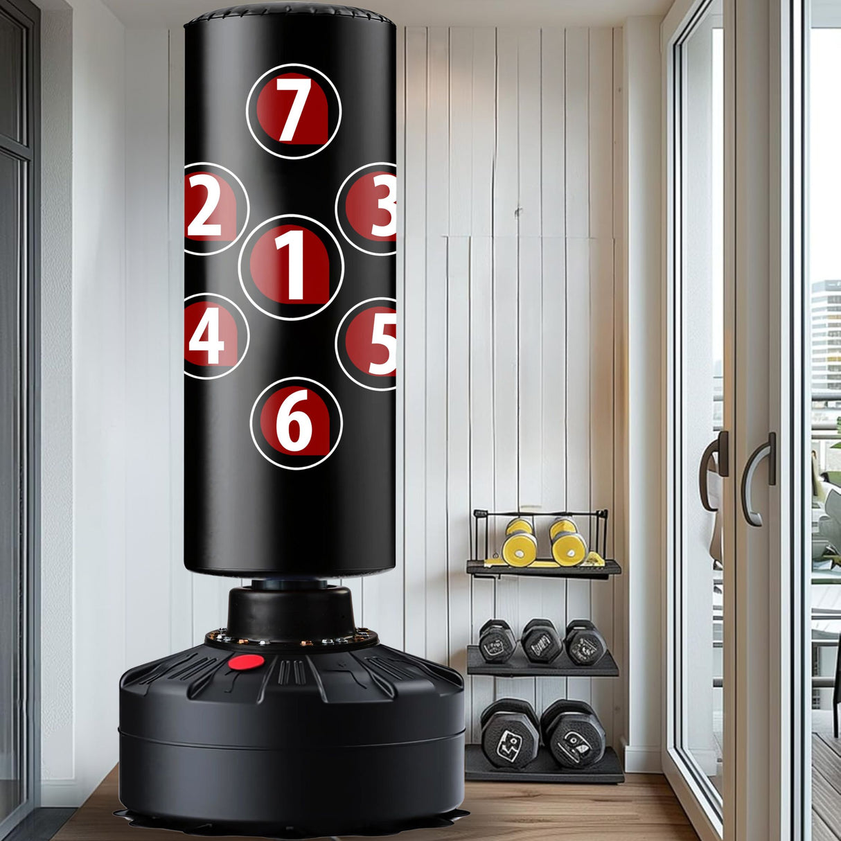 5.5 Ft Free Standing Punch Bag With Cover