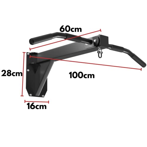 Senshi Japan Soporte para saco de boxeo montado en la pared con barra de dominadas - Diseño de una pieza