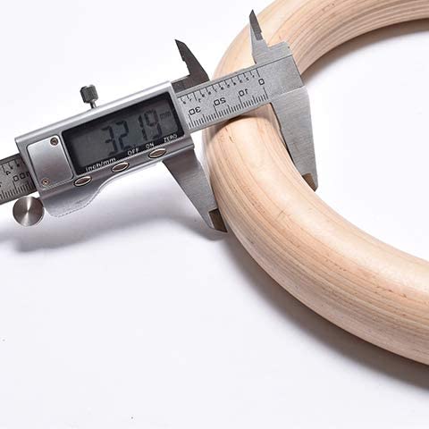 Senshi Japan Wooden Olympic Gymnastic Rings - Includes