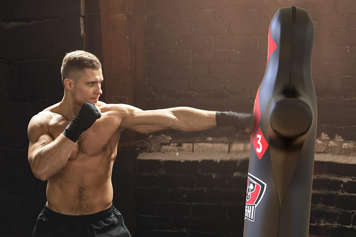 6ft Free Standing Torso Punch Bag With Low Kick Guard -