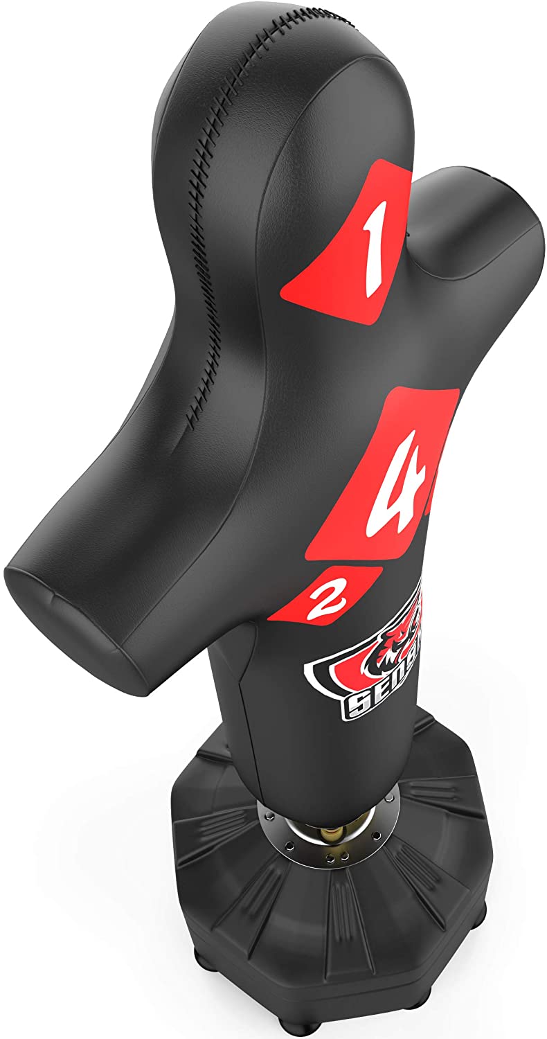 6ft Free Standing Torso Punch Bag With Low Kick Guard -