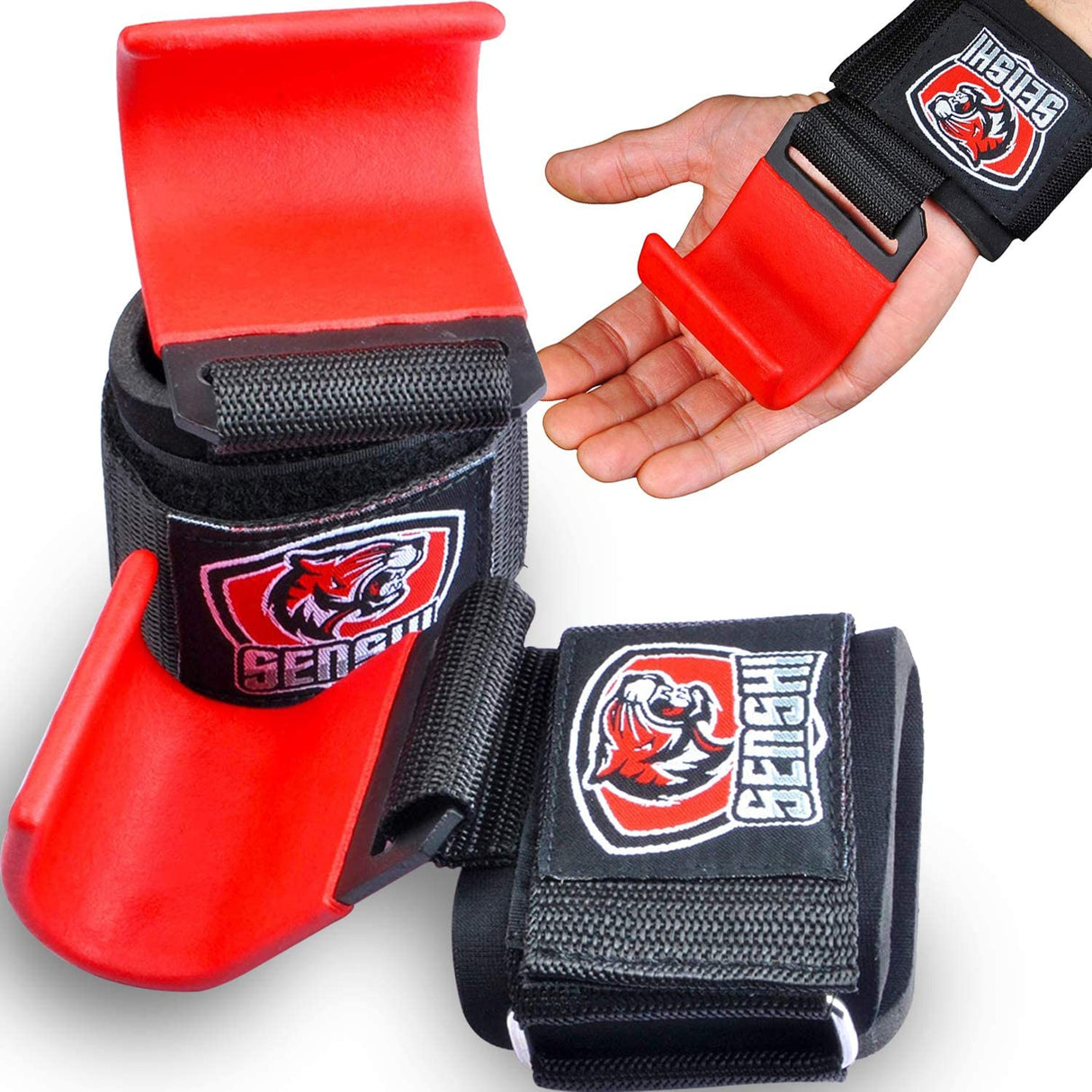 Senshi Japan Non Slip Weight Lifting Hooks Straps - Weight
