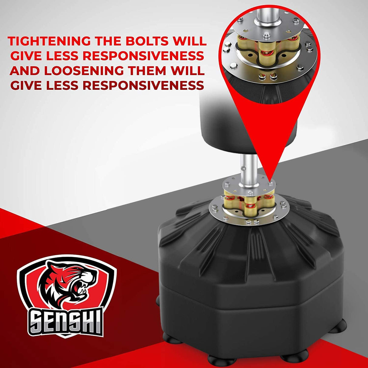 6ft Free Standing Torso Punch Bag With Low Kick Guard -