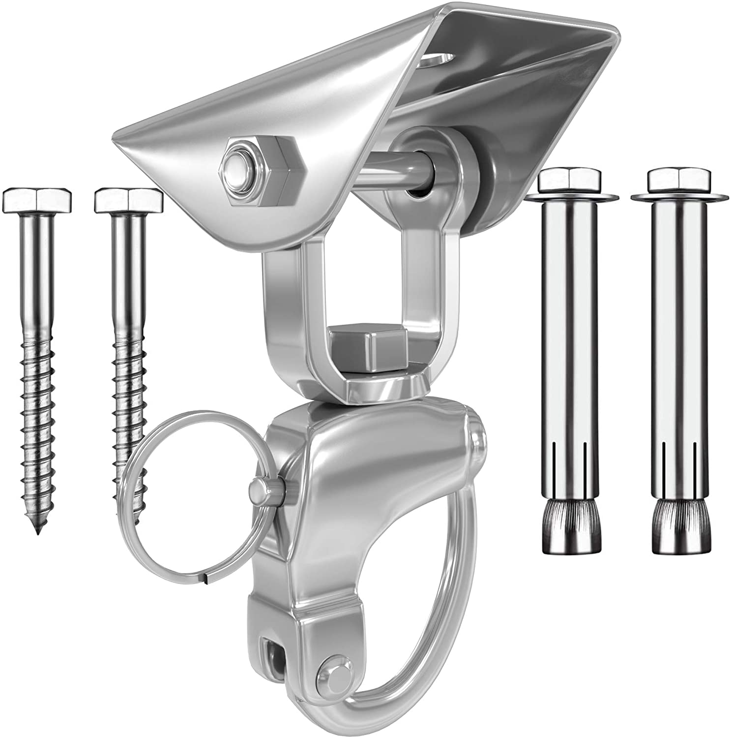 Senshi Japan Stainless Steel Anti Rust 360 Punch Bag Suspension Ceiling Hook Speedball Ceiling Bracket - Wall And Ceiling Mount For Heavy Punch Boxing