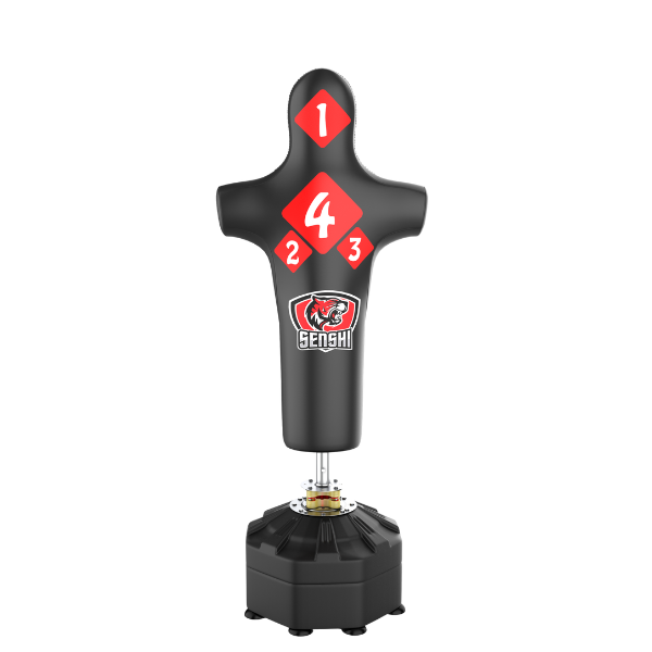 Saco de boxe ereto livre de 6 pés com protetor de chute baixo