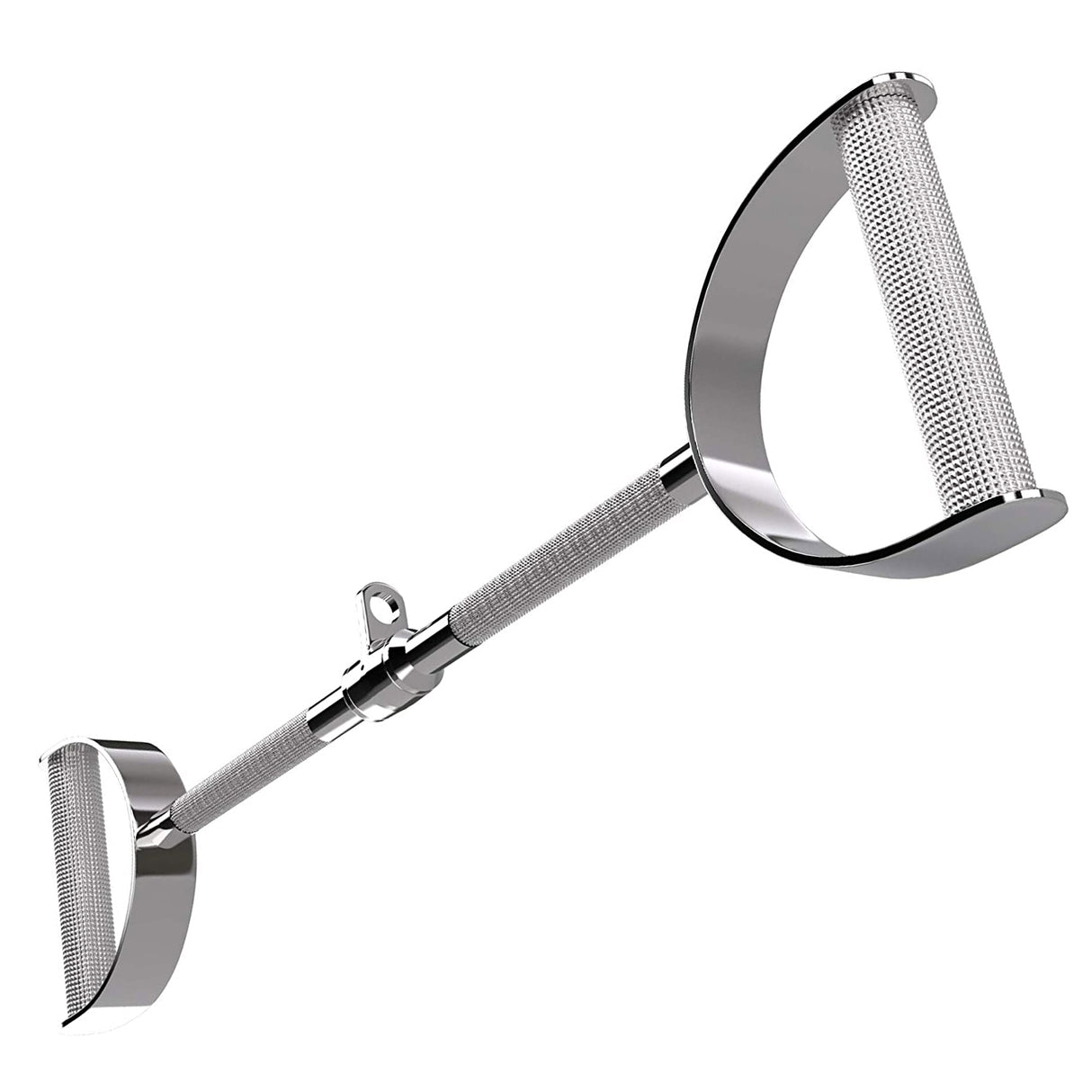 Chrome Lat Bar With Handles For Cable Machines - Cable