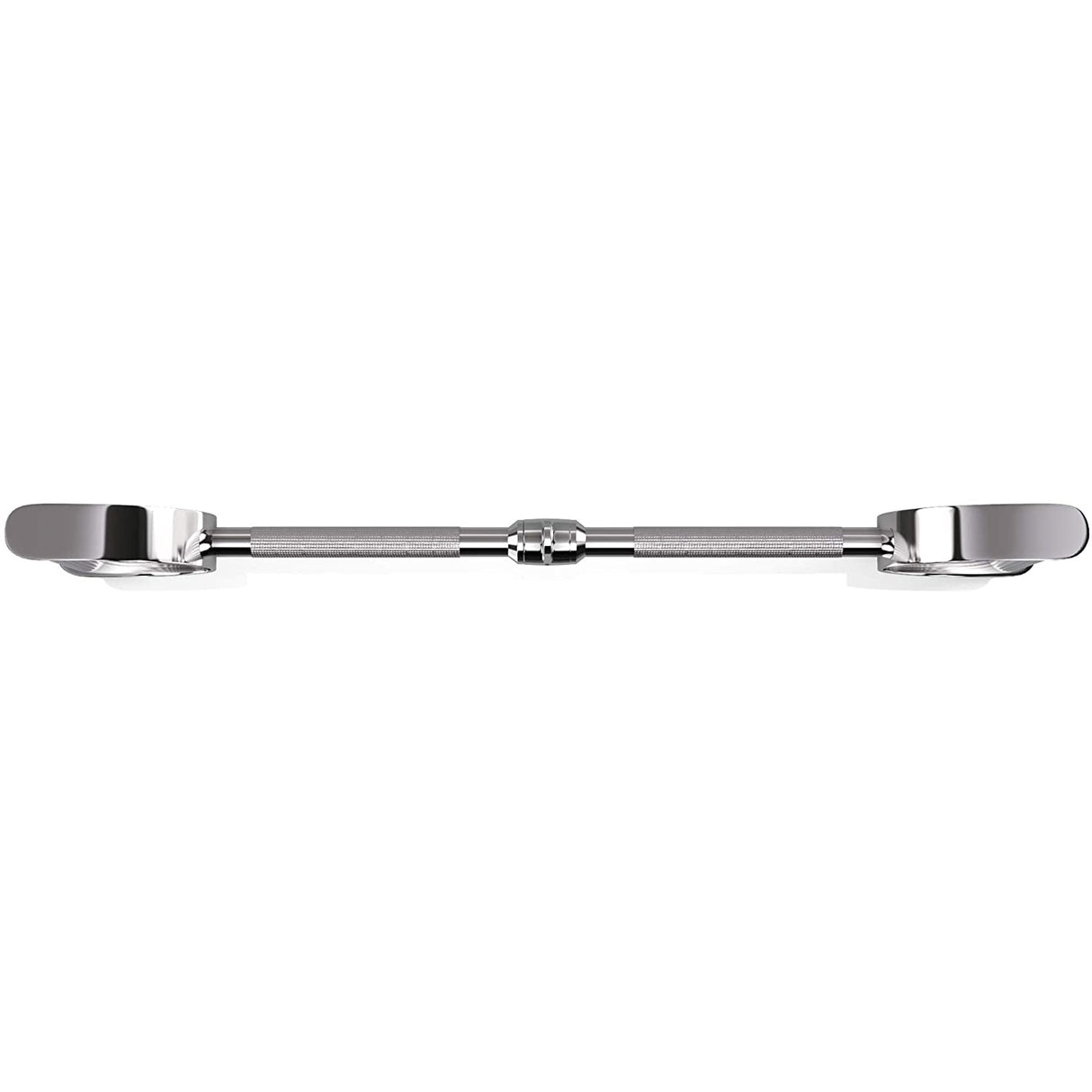 Chrome Lat Bar With Handles For Cable Machines - Cable