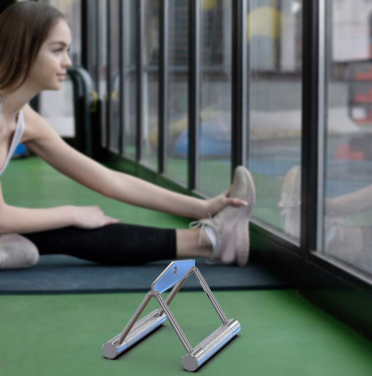 Chrome Close Grip Rowing Handle Attachment For Cable Machines