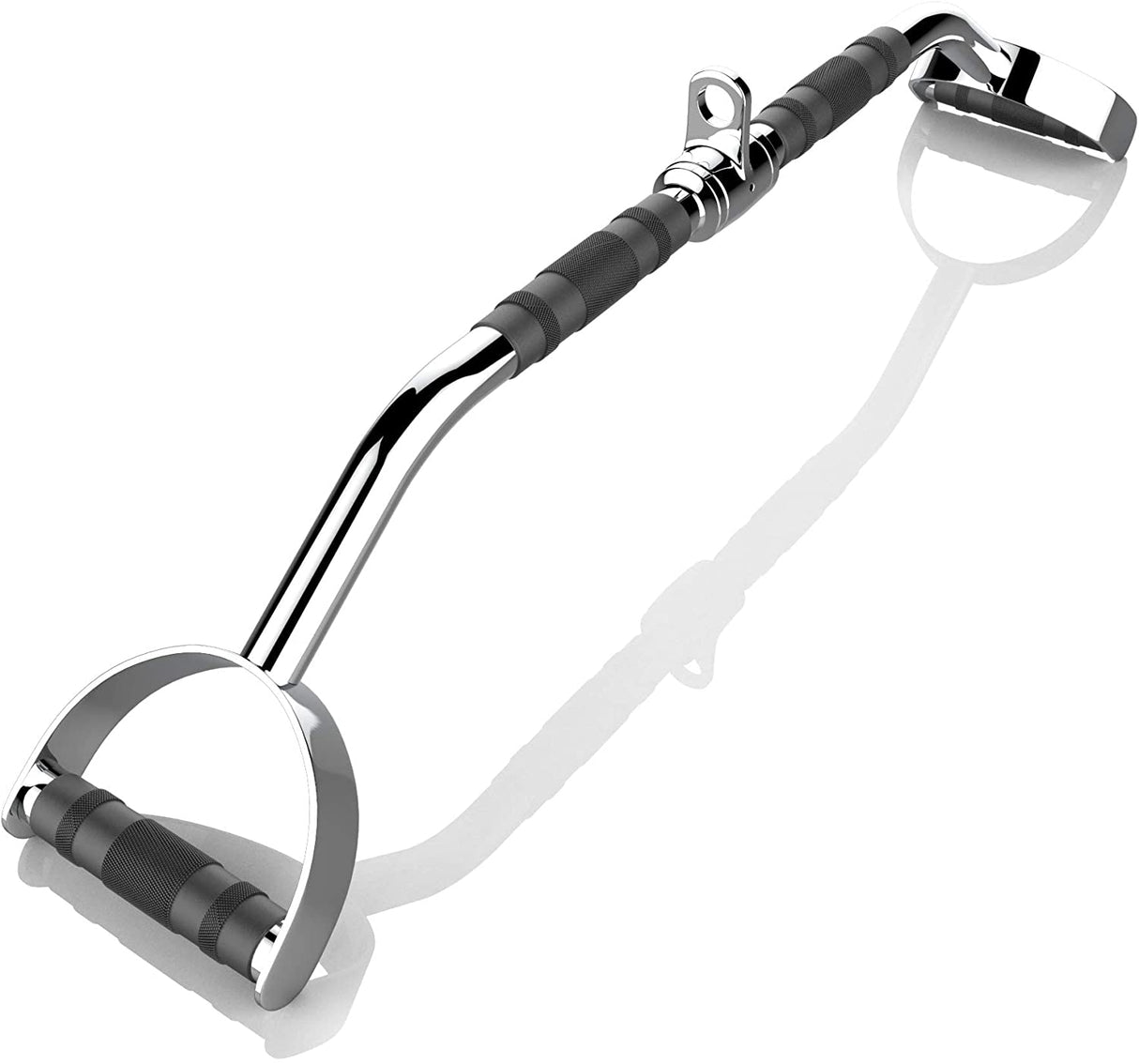 Rubber coated lat bar for cable machines - 24 inch