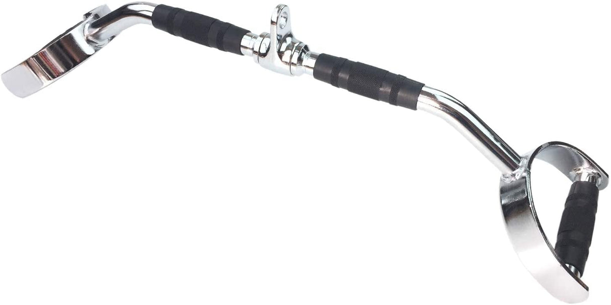 Rubber coated lat bar for cable machines - 24 inch