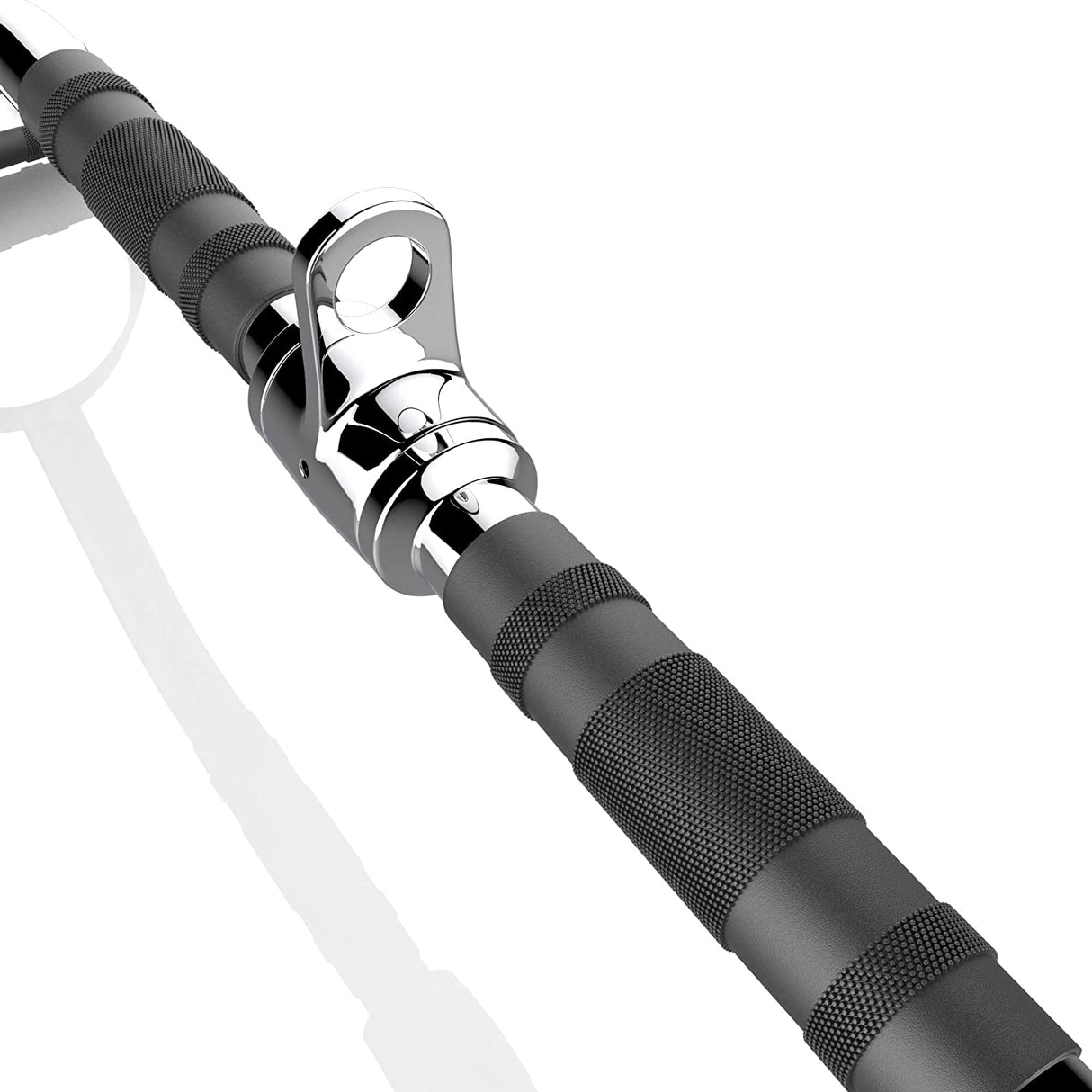 Rubber coated lat bar for cable machines - 24 inch