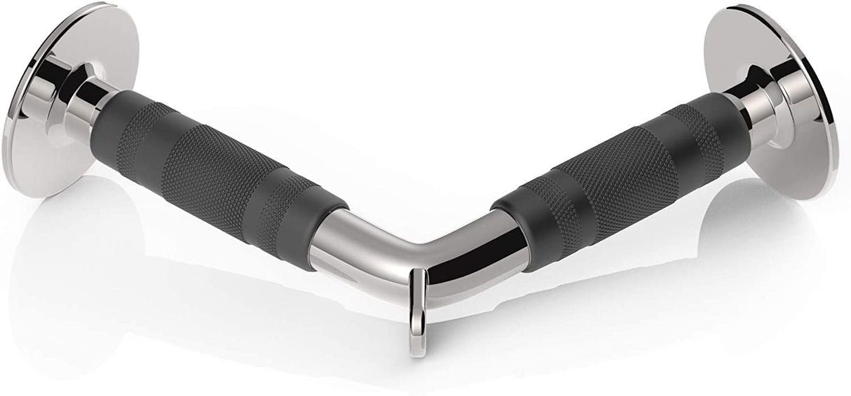 Rubber Coated V Push Down Bar Attachment - For Cable Machines