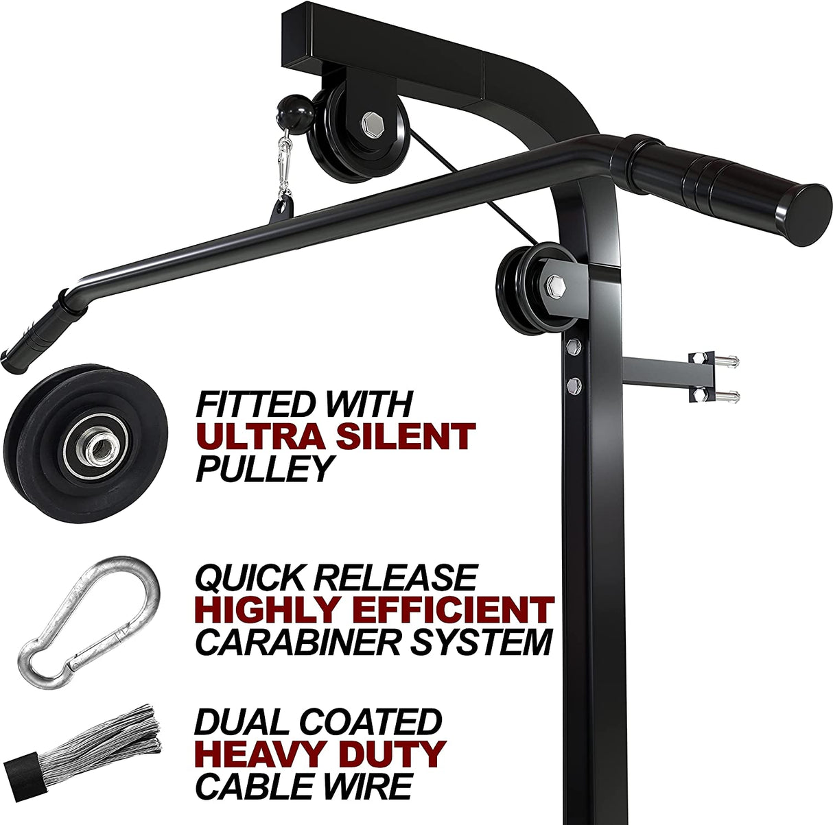 Wall Mounted Cable Machine Multi Gym - Fits Standard 1