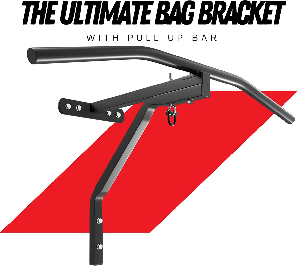 Soporte de montaje en pared para saco de boxeo con barra de dominadas