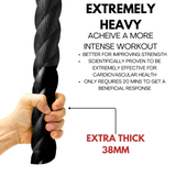 EXTRA Heavy Battle Rope With Wall Anchor