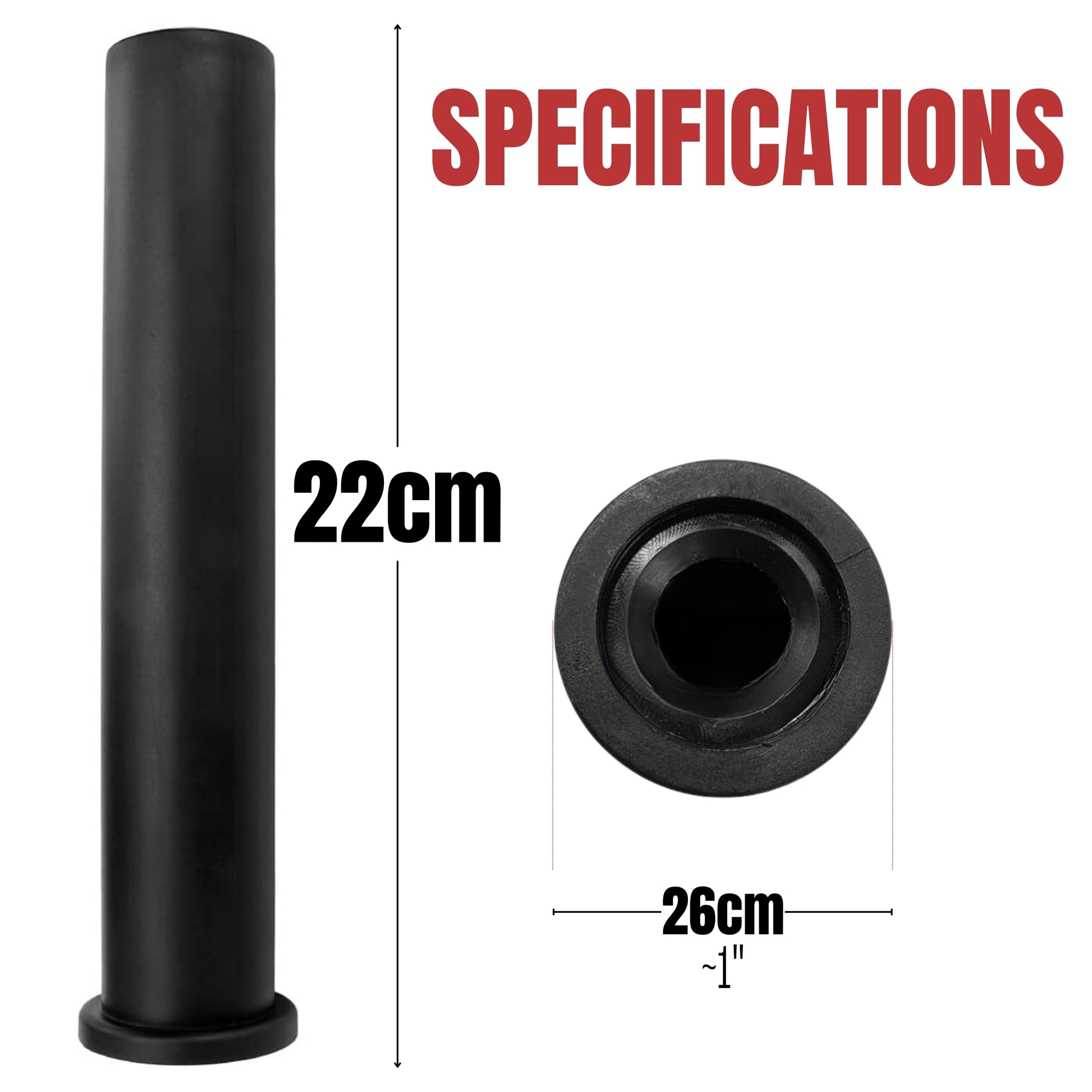 Standardstangen-zu-Olympiastangen-Konverter (1" auf 2" / 25 mm auf 50 mm)