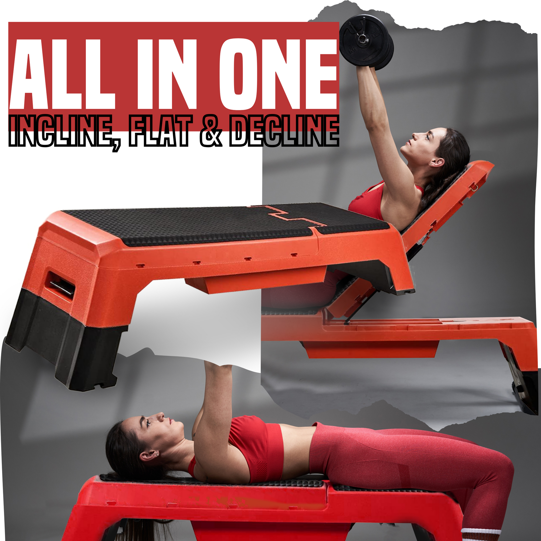 Aerobic Step Deck & Weight Lifting Bench