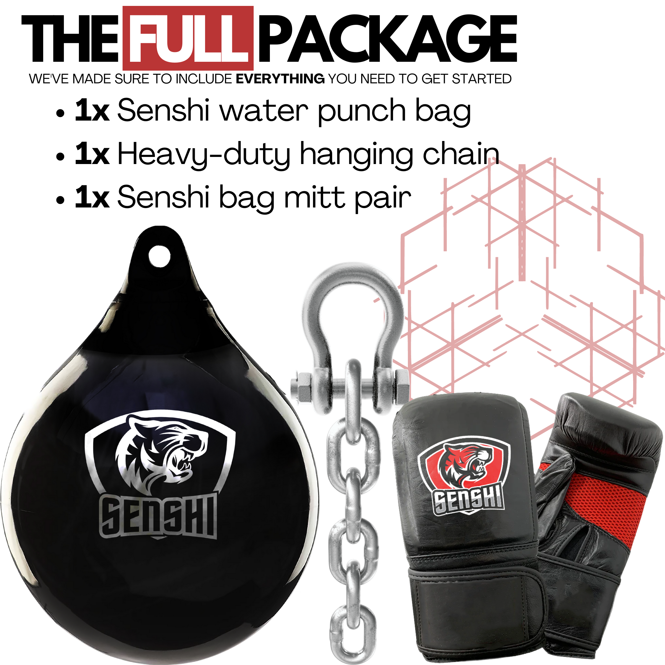Water Punch Bag - Waterfilled Uppercut, Maize Bag For Boxing