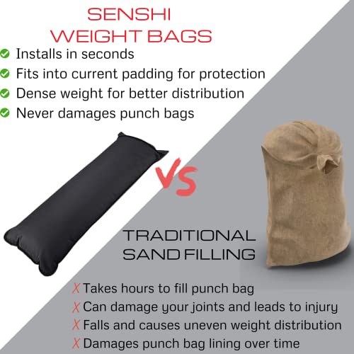 Senshi Japan Pesi di riempimento per sacco da boxe, converti il ​​tuo sacco da boxe in un sacco pesante, pesi di riempimento per sacco da sabbia (1 KG)