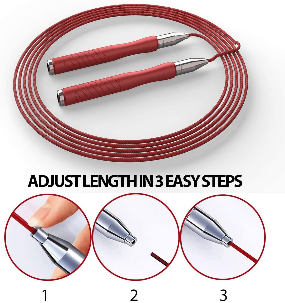 Senshi Easy Adjust Self Lock Speed Rope - Quickly adjust 
