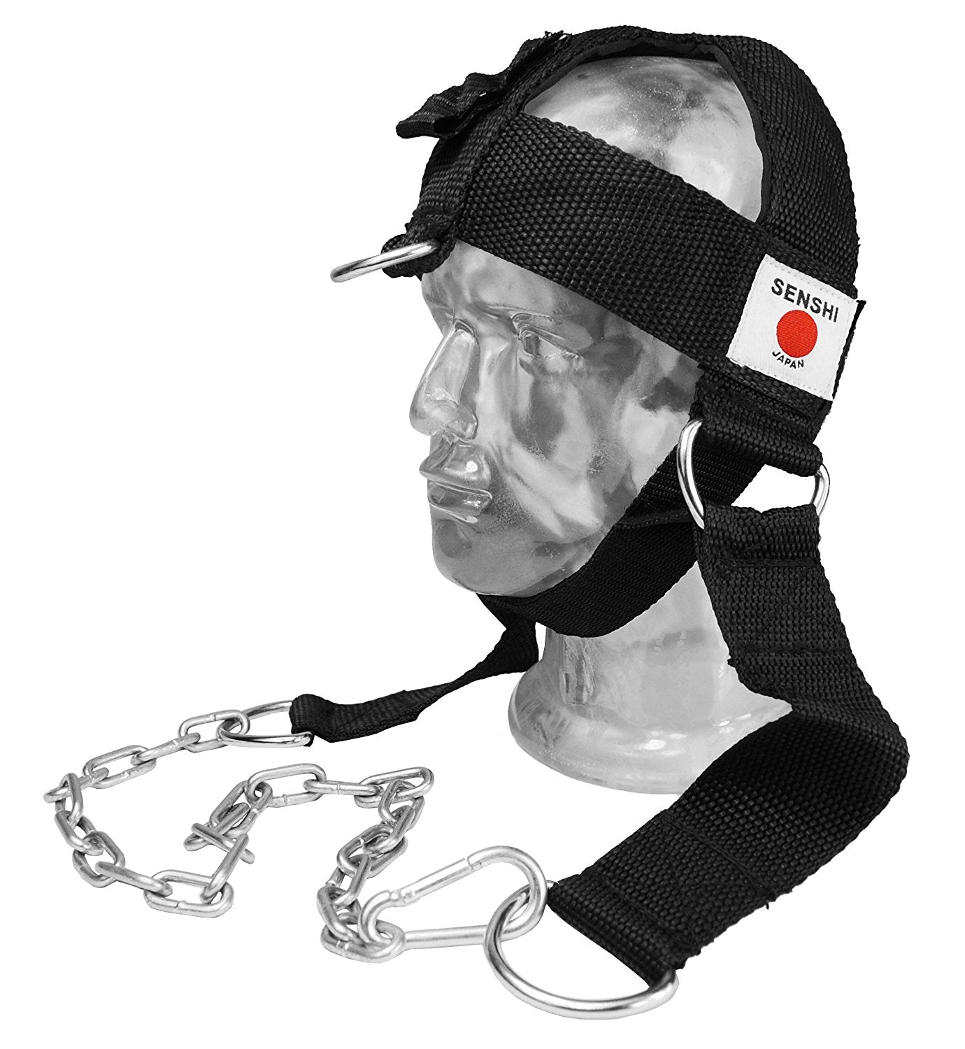 Senshi Japan Neck Harness Adjustable With Extra D-Hook On Forehead To Attach To A Cable Machine-Sports-Senshi Japan-Senshi Japan