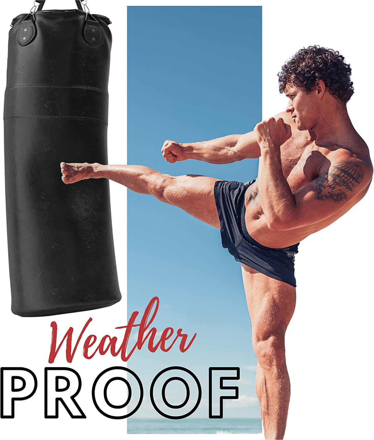 Pacchetto cinghia e catena per appendere il sacco da boxe