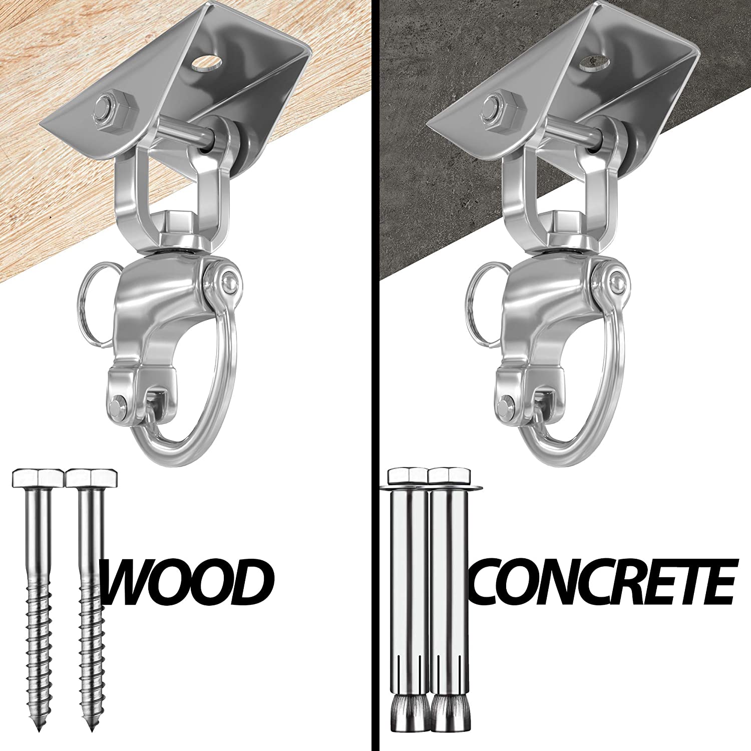 Shop Stainless Steel Anti Rust 360 Punch Bag Ceiling Bracket Online