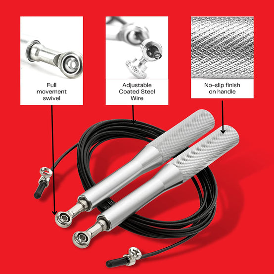 Aluminium Handle Adjustable Speed Skipping Rope