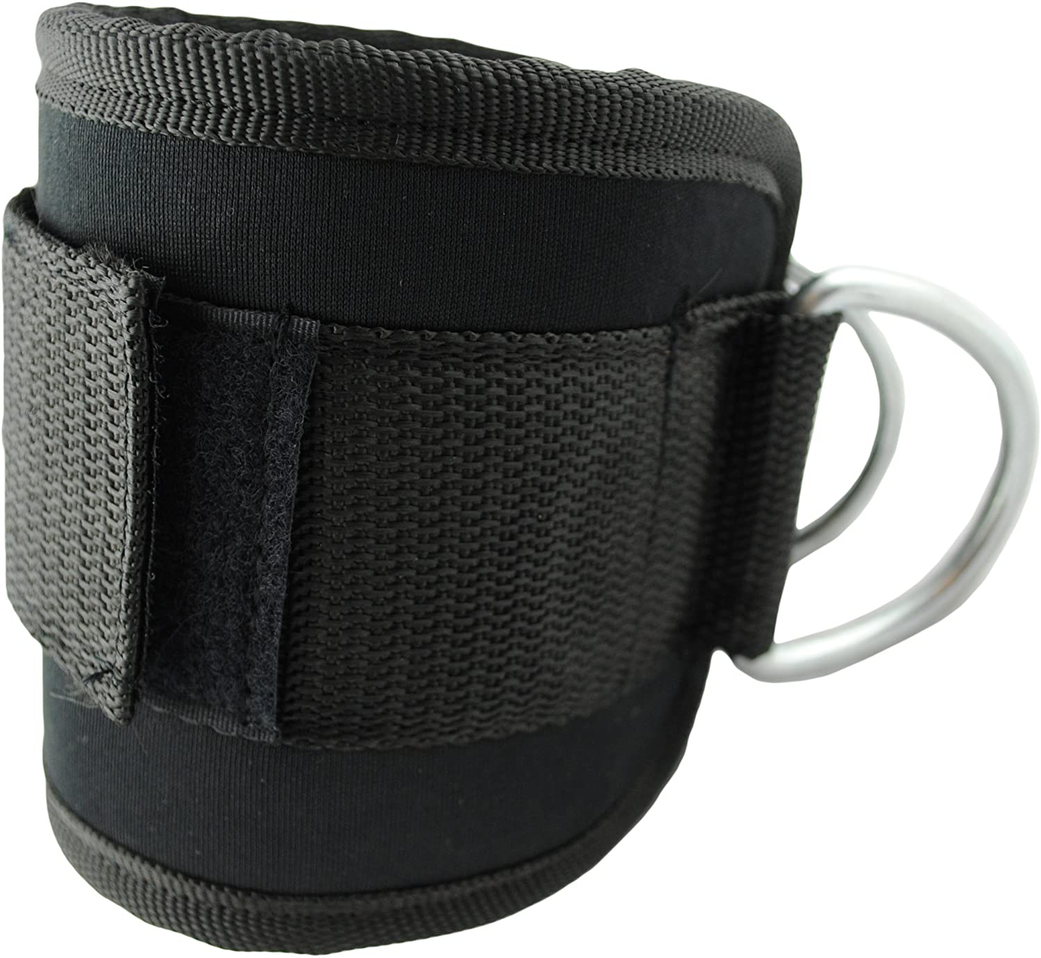 Neoprene Ankle Strap Twin D-Ring - Cable Machine Attachment