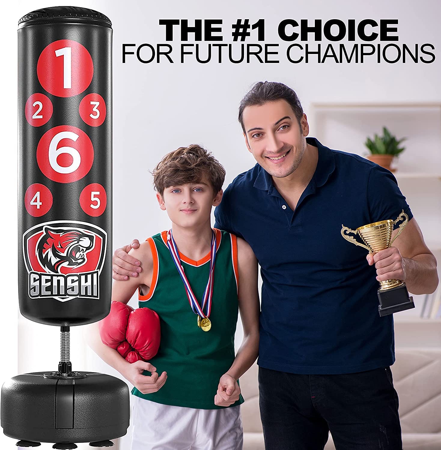 Shop Childrens Ft Real Rex Leather Free Standing Punch Bag