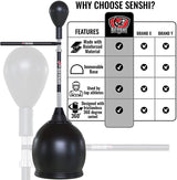 Speedball per sacco da boxe indipendente con barra reflex