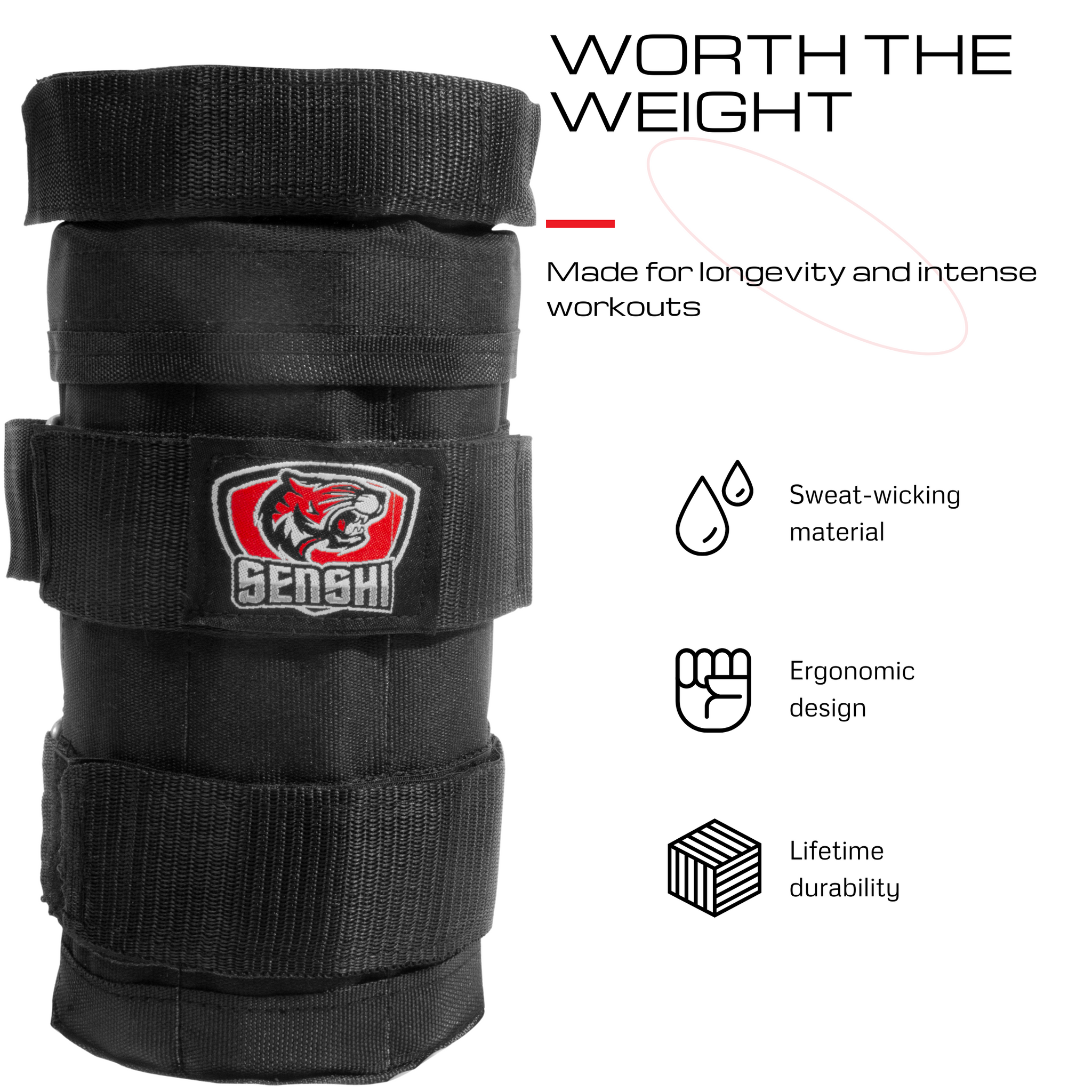 Slim Fitting 5.4 KG Ankle Weights (2x 2.7KG)
