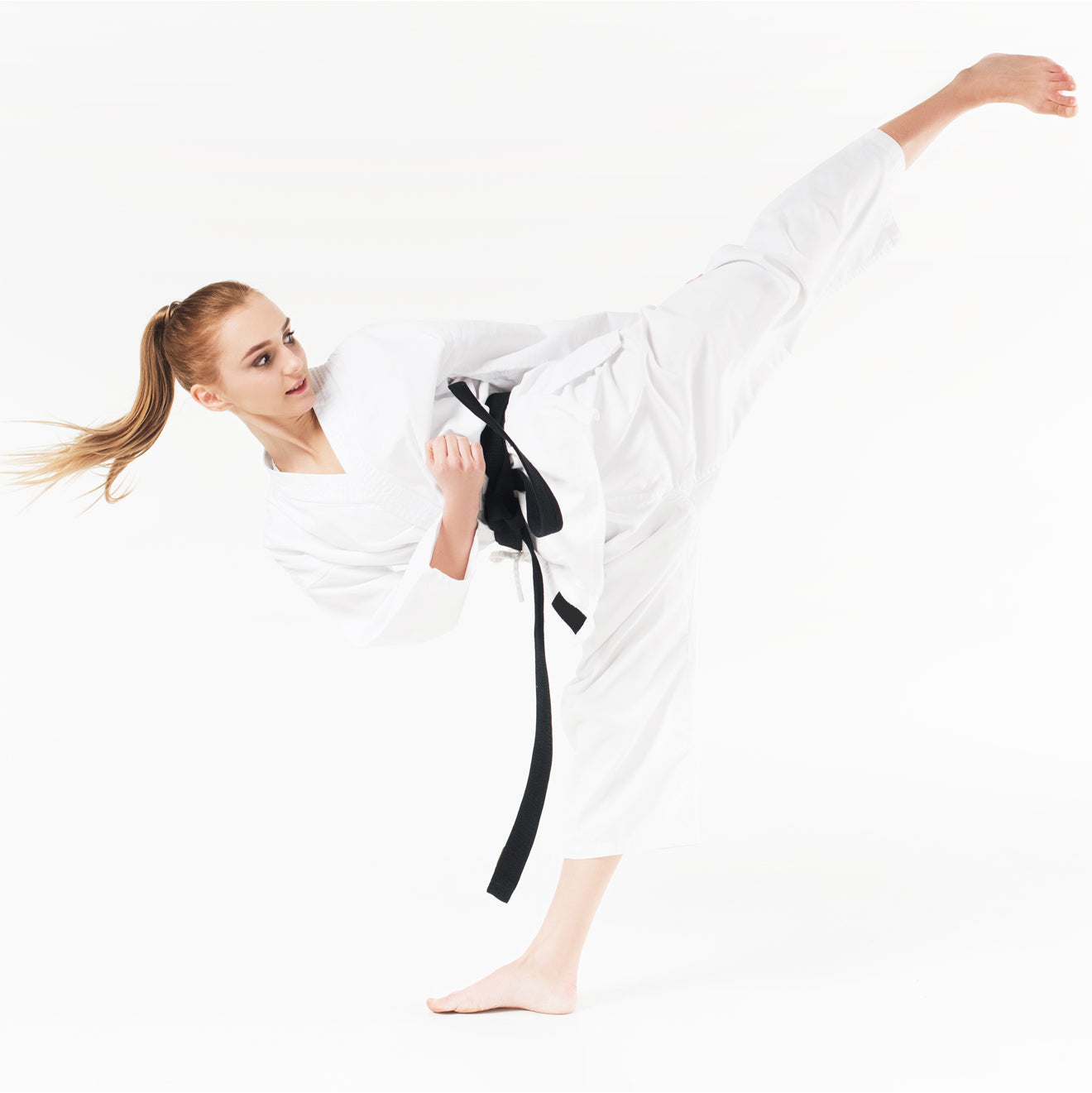 Senshi Full Karate Gi Uniform - White Belt And Gum Shield 