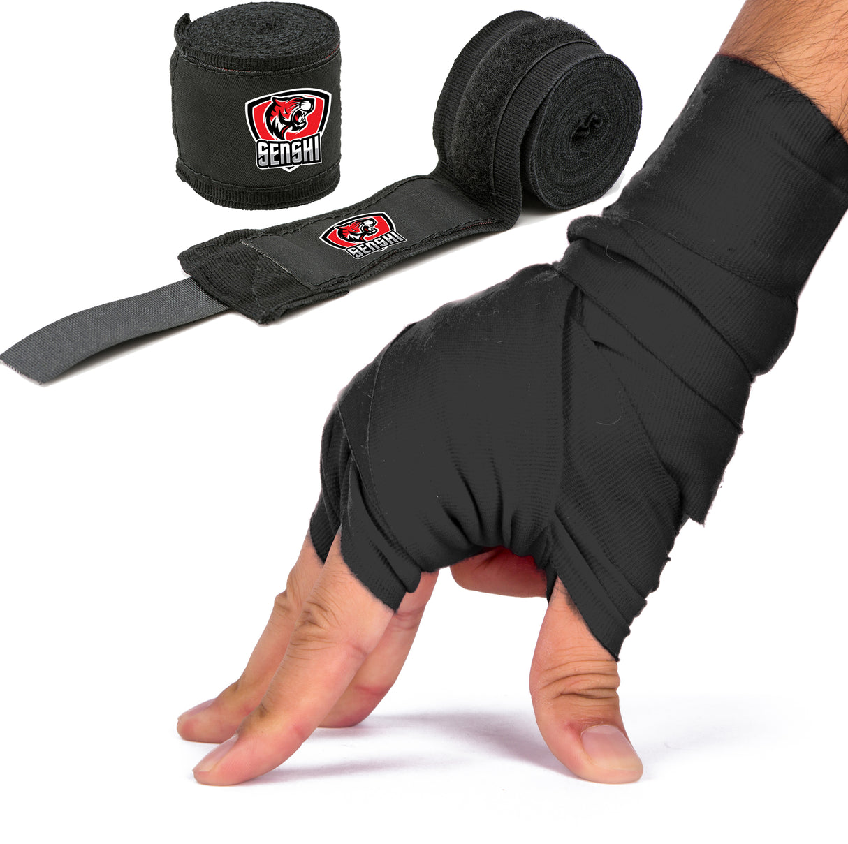 Fasce per le mani da boxe nere