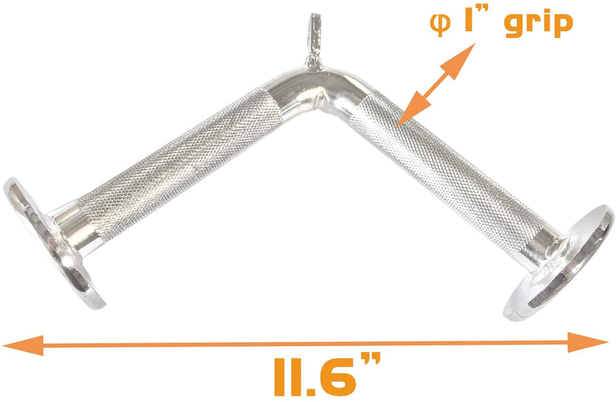 Attacco per barra pushdown a V per macchine via cavo e stazioni multifunzione