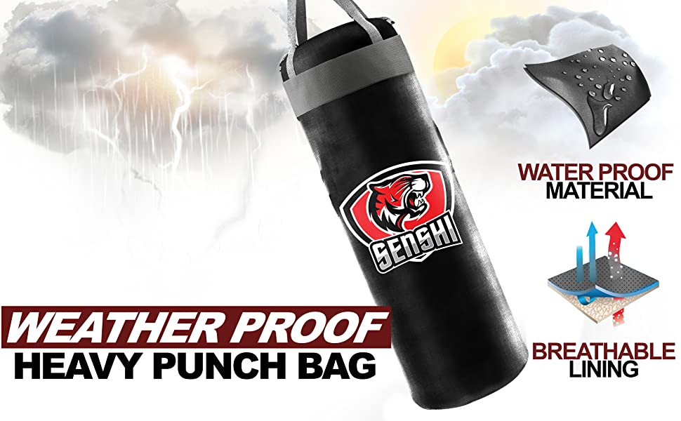 Senshi Japan XXL Heavy Punch Bag & Speed Ball Stand - Solid 