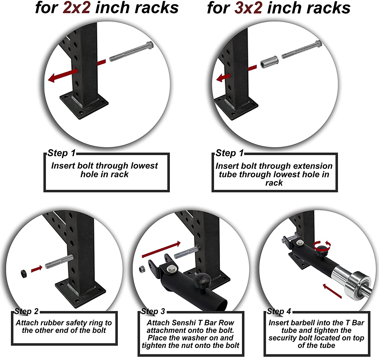 T Bar Row Rack Attachment