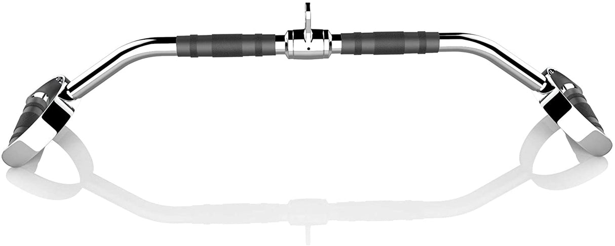Rubber coated lat bar for cable machines - 24 inch