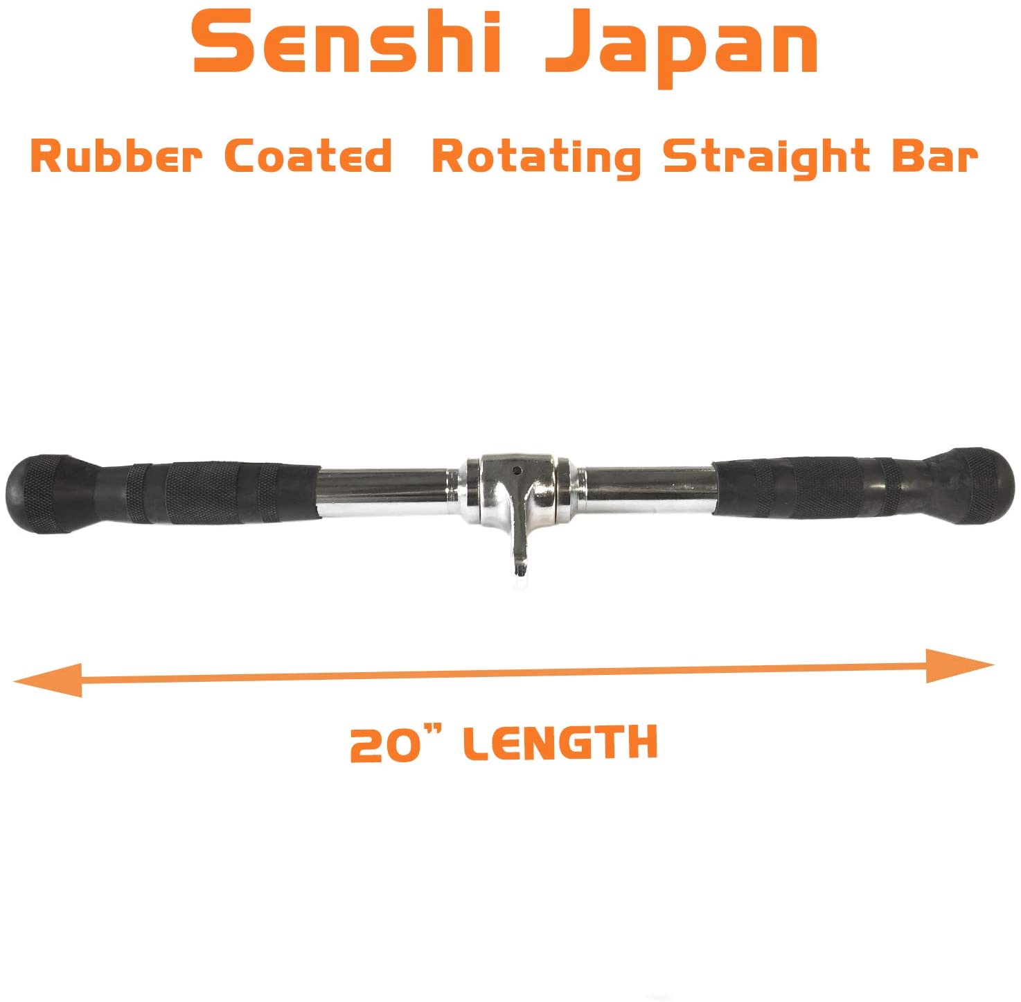 Rubber Coated Straight Bar Attachment For Cable Machines Rubber Coated Straight Bar Attachment For Cable Machines