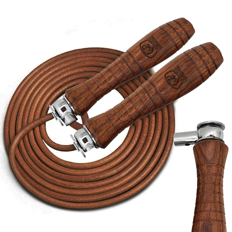 Rosewood Handle Weighted Skipping Rope