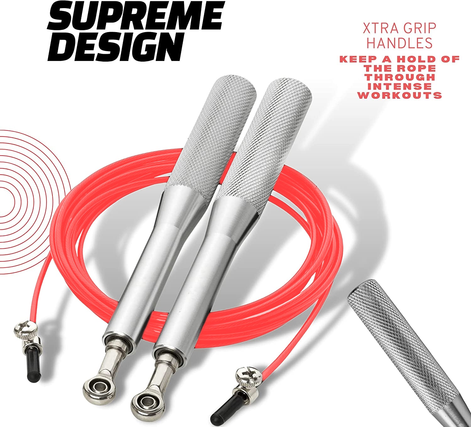 Aluminium Handle Adjustable Speed Skipping Rope