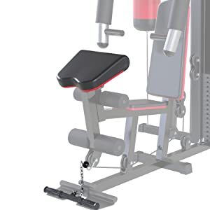Macchina multifunzionale con cavi da 3 stazioni, 198 kg, per palestre domestiche e commerciali - Sacco da boxe, stazione per dip, lat pulldown e molto altro incluso!
