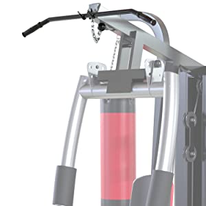 Macchina multifunzionale con cavi da 3 stazioni, 198 kg, per palestre domestiche e commerciali - Sacco da boxe, stazione per dip, lat pulldown e molto altro incluso!