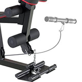 Macchina multifunzionale con cavi da 3 stazioni, 198 kg, per palestre domestiche e commerciali - Sacco da boxe, stazione per dip, lat pulldown e molto altro incluso!