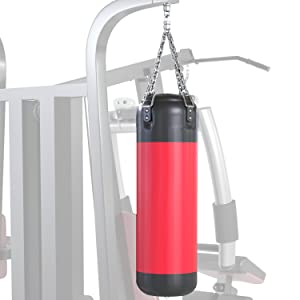 Macchina multifunzionale con cavi da 3 stazioni, 198 kg, per palestre domestiche e commerciali - Sacco da boxe, stazione per dip, lat pulldown e molto altro incluso!